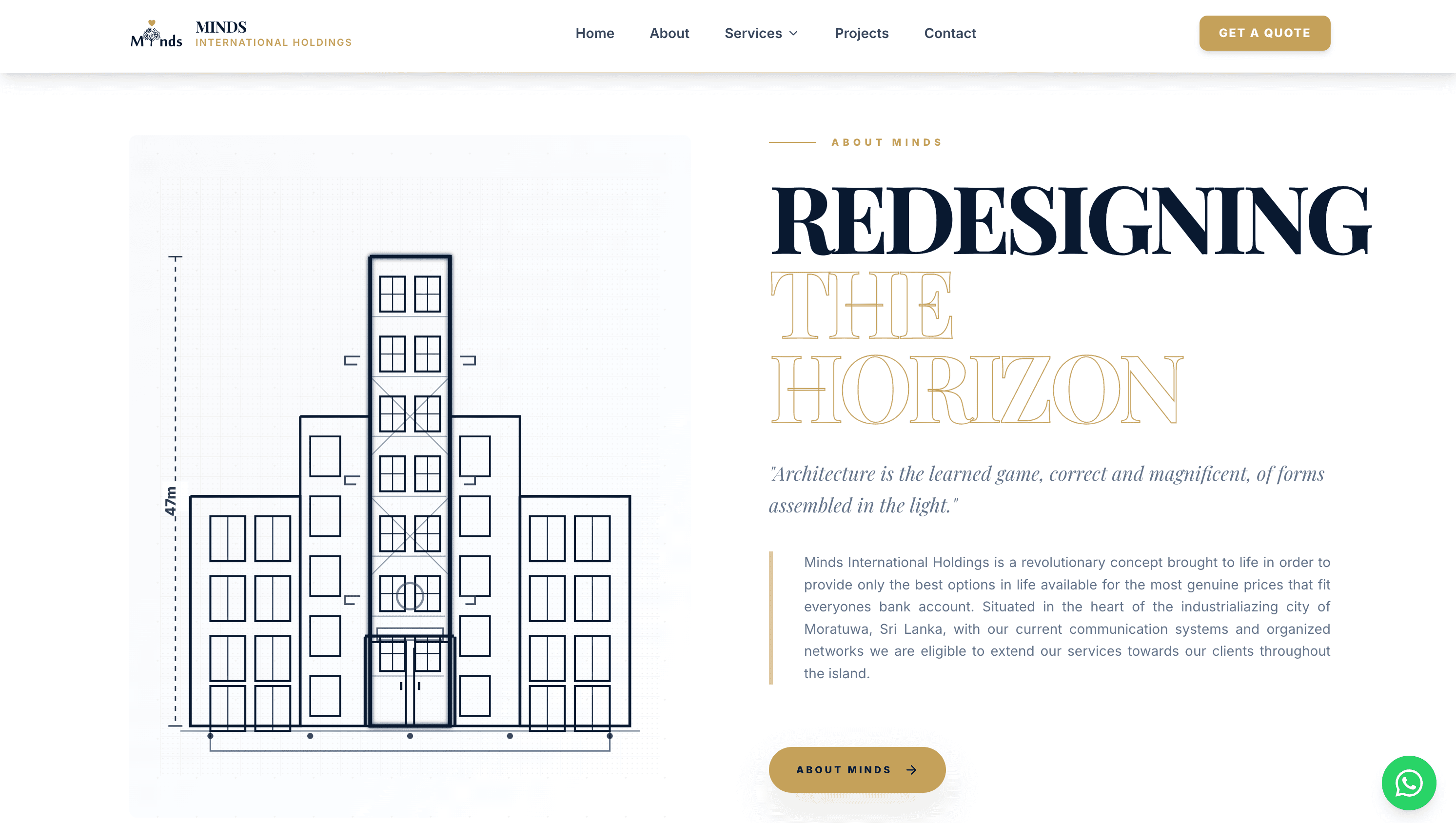 Minds Construction Website